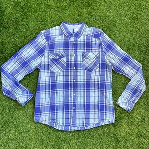 H&M Plaid Button-down Shirt